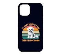 Carcasa para iPhone 12/12 Pro Si no Puedo Llevar a mi Perro Bichon Frise, no me voy a Hacer Fan de los Perros