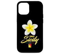 Carcasa para iPhone 12/12 Pro Sicily Italy Tropical Flower Yellow Frangipani Aesthetic Art