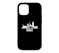 Carcasa para iPhone 12/12 Pro Silueta y Silueta de la Ciudad de Munich