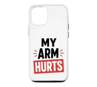 Carcasa para iPhone 12/12 Pro Simple Funny Gym Workout Quote My Arm Hurts