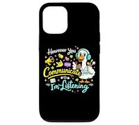 Carcasa para iPhone 12/12 Pro Sin Embargo Usted Comunicación Estoy Escuchando AAC SLP Goose