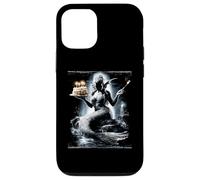 Carcasa para iPhone 12/12 Pro Sirena Agua NINFA Mar Océano Pastel Cumpleaños Fiesta Cumpleaños