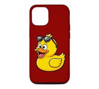 Carcasa para iPhone 12/12 Pro Slow Sundays Funny Yellwo Rubber Duck Illustration Graphic
