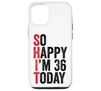 Carcasa para iPhone 12/12 Pro So Happy I'm 36 Today Funny 36th Birthday Chistes 36 Cumpleaños