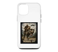Carcasa para iPhone 12/12 Pro Solo Otro día Normal | Retro Bigfoot Capibara T-Rex