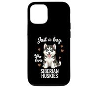 Carcasa para iPhone 12/12 Pro Solo un Chico Que ama a los Huskies siberianos