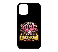 Carcasa para iPhone 12/12 Pro Solo una Chica Enamorada de su Electricista Electricista Divertido