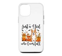Carcasa para iPhone 12/12 Pro Solo una Chica Que ama el otoño, Corgi Dog Pumpkin Cozy Autumn