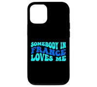 Carcasa para iPhone 12/12 Pro Somebody in France Loves Me Modern Boho Vibe