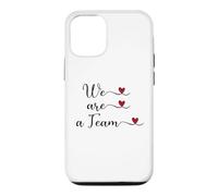 Carcasa para iPhone 12/12 Pro Somos un Equipo Lindo Regalo tipográfico Escrito a Mano