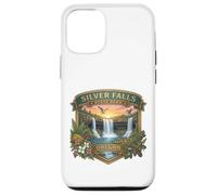 Carcasa para iPhone 12/12 Pro Souvenir del Sendero de Las Diez Cataratas del Parque Estatal Silver Falls de Oregón
