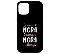 Carcasa para iPhone 12/12 Pro Soy Nora Doing Nora Things Nombre Personalizado