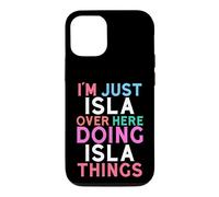 Carcasa para iPhone 12/12 Pro Soy Solo Isla aquí Haciendo Isla Things Nombre