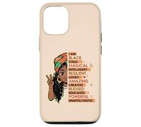 Carcasa para iPhone 12/12 Pro Soy una niña Negra mágica del Mes de la Historia de Las niñas africanas para niños