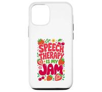 Carcasa para iPhone 12/12 Pro Speech Therapy is My Jam Boho Floral SLP Speech Therapist
