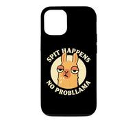 Carcasa para iPhone 12/12 Pro Spit Happens No Probllama Funny Llama Humor Graphic Design