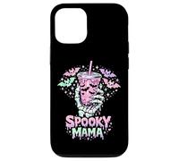 Carcasa para iPhone 12/12 Pro Spooky Mama Pastel Goth Skeleton Hand Café Mama para Halloween