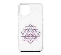 Carcasa para iPhone 12/12 Pro Sri Yantra Tantra Hindú Flor de la Vida