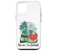 Carcasa para iPhone 12/12 Pro St. Patricks Day GNOME and Shamrock Decor For Women Kiss Me