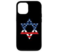 Carcasa para iPhone 12/12 Pro Star of David Jewish US Flag Half Jew Purim Love Israel Gift