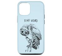 Carcasa para iPhone 12/12 Pro Stay Weird Owl: Divertido Diseño de Pájaro Búho con Aspecto