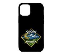 Carcasa para iPhone 12/12 Pro Stay Wild Moon Child Montaña Naturaleza Aventura Boho