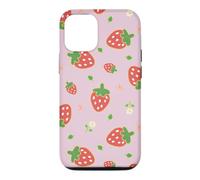 Carcasa para iPhone 12/12 Pro Strawberry Floral Garden Cottagecore Aesthetic