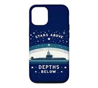 Carcasa para iPhone 12/12 Pro Submariner Cita Estrellas sobre Profundidades Debajo Submarino U-Boat