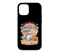Carcasa para iPhone 12/12 Pro Summerween Ghost Chilling Beach Calabaza