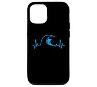 Carcasa para iPhone 12/12 Pro Surfer Heartbeat Surfing Heart Pulse Tabla de Surf Big Wave Fun