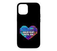Carcasa para iPhone 12/12 Pro Synth Music Producer Analog Heart Digital Soul