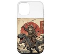 Carcasa para iPhone 12/12 Pro T-Rex Dinosaurio Gato Japonés Puesta de Sol Dino Japón