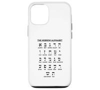 Carcasa para iPhone 12/12 Pro Tabla de apuestas de Aleph para Aprender Idiomas Yiddish del Alfabeto Hebreo