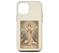 Carcasa para iPhone 12/12 Pro Tarot The Ragdoll Lady Art Nouveau para Amantes de Gatos