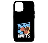 Carcasa para iPhone 12/12 Pro Team Nuts Funny Gender Reveal Party Blue Boy Anuncio