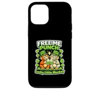 Carcasa para iPhone 12/12 Pro Team Punch Monkey Día de San Patricio Lucky Shenanigan Monkey