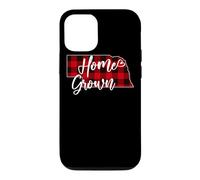 Carcasa para iPhone 12/12 Pro Tela Escocesa roja cultivada en casa de Nebraska Buffalo NE State Love
