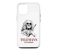 Carcasa para iPhone 12/12 Pro Telemann Stay Baroque Funny Compositor de música clásica