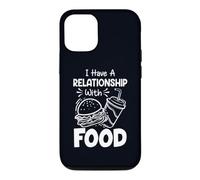 Carcasa para iPhone 12/12 Pro Tengo una relación con la Comida Humor Divertido Amantes de la Comida rápida