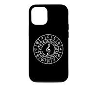 Carcasa para iPhone 12/12 Pro Teoría de la Clave de Sol Círculo de Quintos Compositor de Firma Clave