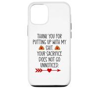 Carcasa para iPhone 12/12 Pro Thank You for Putting Up with My Shit Work Funny Coworker