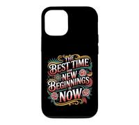 Carcasa para iPhone 12/12 Pro The Best Time For New Beginnings Is Now Comenzar |-