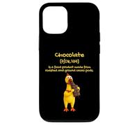 Carcasa para iPhone 12/12 Pro The Definition of Chocolat with Funny Yellow Rubber Chicken