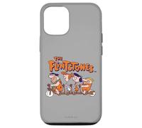 Carcasa para iPhone 12/12 Pro The Flintstones Fred Wilma Betty Barney on Bike