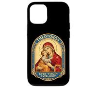 Carcasa para iPhone 12/12 Pro Theotokos Ever-Virgin Ever-Santo Cristiano Ortodoxo María Dios