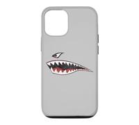 Carcasa para iPhone 12/12 Pro TIBURÓN Dientes Nariz Arte Warhawk P-40 A-10 Warthog War Plane
