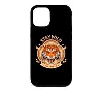 Carcasa para iPhone 12/12 Pro Tiger Born Wild Stay Wild Forest Amantes de los Animales Vida Silvestre Gato