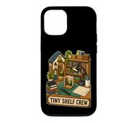 Carcasa para iPhone 12/12 Pro Tiny Shelf Crew Miniatura Estantería de Libros, Pequeña Mesa