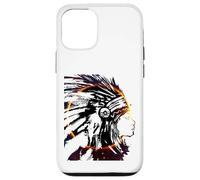 Carcasa para iPhone 12/12 Pro Tocado Eclipse Arte Tradicional Indio Nativo Americano