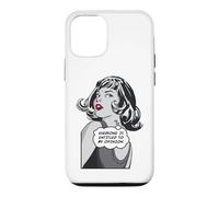 Carcasa para iPhone 12/12 Pro Todo el Mundo Tiene Derecho a mi opinión Sarcástica Pop Art Girl